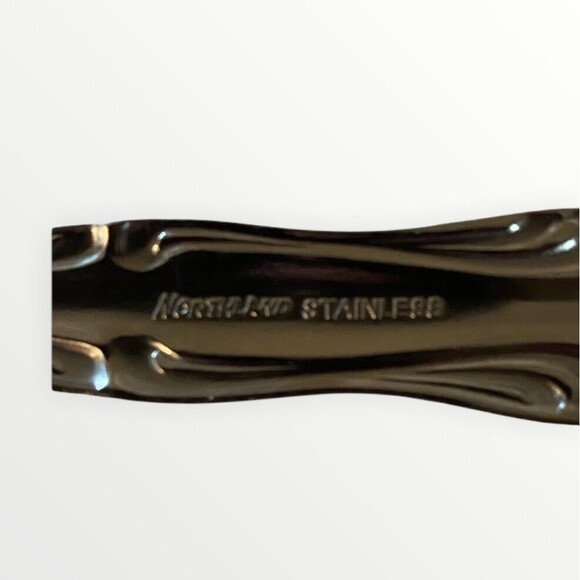 Oneida Northland Stainless Steel Set of 3 Serving Pieces Fork Spoon Ladle GUC - Picture 10 of 11